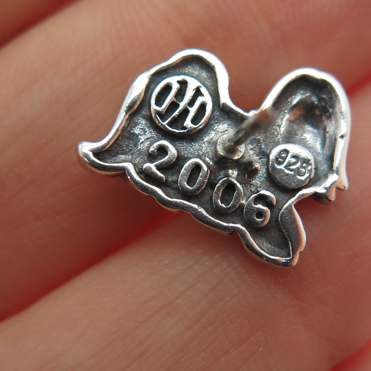 JOHN HARDY 925 Sterling Silver 2006 Year of the Dog Lapel / Tie Pin