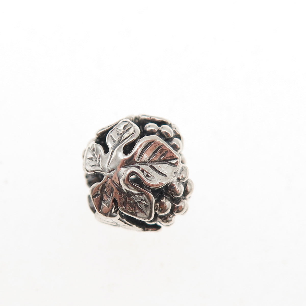 Trollbeads LAA 925 Sterling Silver Wine Harvest Slide Bead Charm
