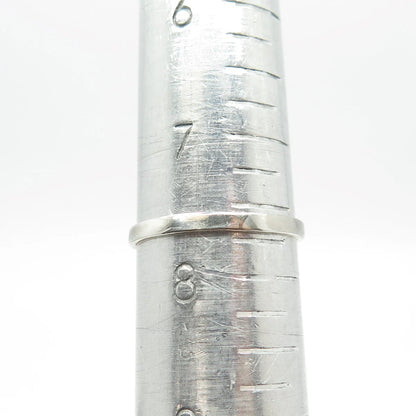 925 Sterling Silver Vintage Marquise-Cut C Z Ring Size 7.75