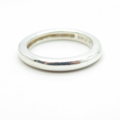 MICHELLE ALBALA 925 Sterling Silver Classic Wedding Band Ring Size 7