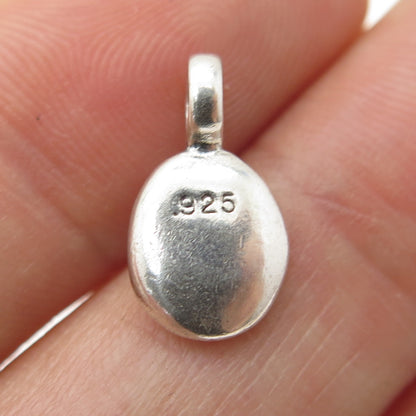 925 Sterling Silver Vintage "Wish" Minimalist Pendant