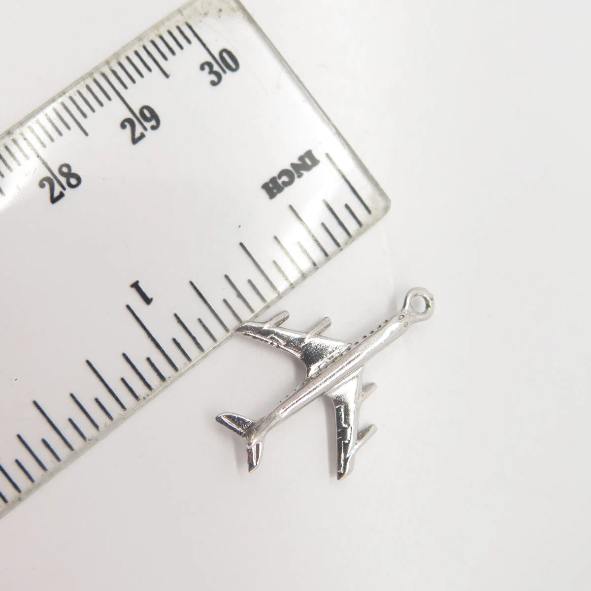 925 Sterling Silver Vintage Airplane Pendant
