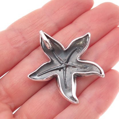 JCM Jacmel Mauritius 925 Sterling Silver Vintage Starfish Slide Charm Pendant