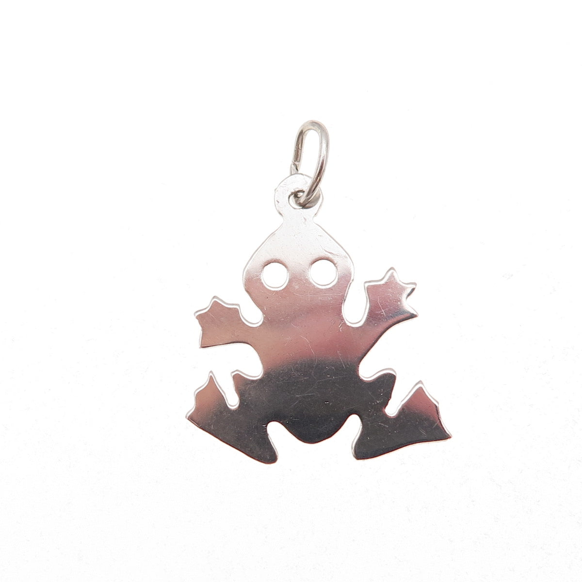 Mark Mercy 925 Sterling Silver Vintage Frog Good Luck Charm Pendant