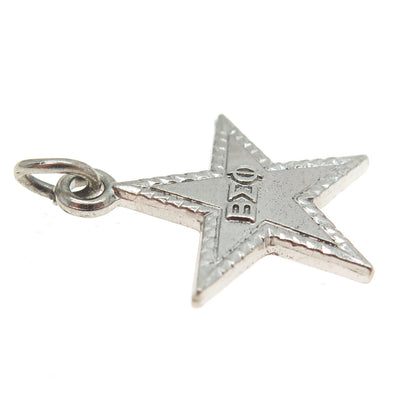 925 Sterling Silver Vintage 1962 Founders Day Beta Sigma Phi Star Charm Pendant