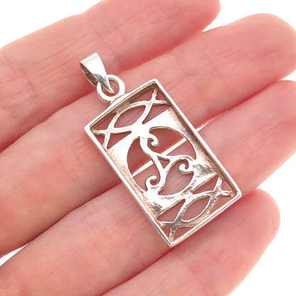 925 Sterling Silver Vintage Celtic Triskelion Charm Pendant