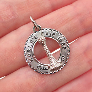Crea 925 Sterling Silver Vintage 1982 Knoxville World's Fair Charm Pendant