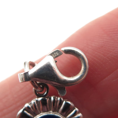 Griffith & Sons 925 Sterling Vintage Enamel 1st Place Lobster Lock Mini Pendant