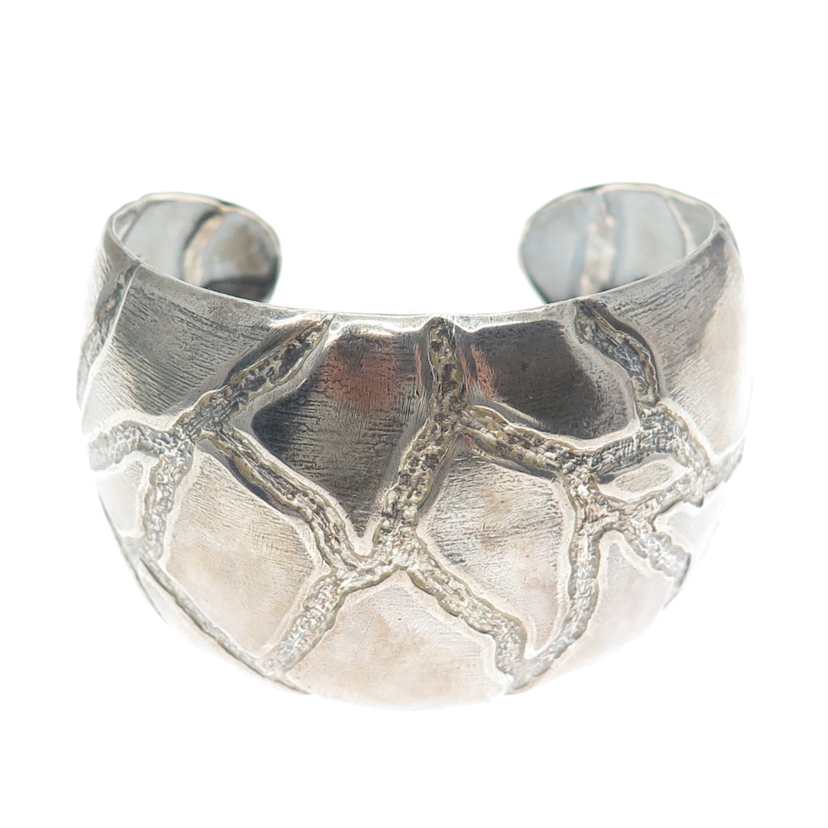 ESPERANZA 925 Sterling Silver Vintage Mexico Modernist Adjustable Bracelet 7"