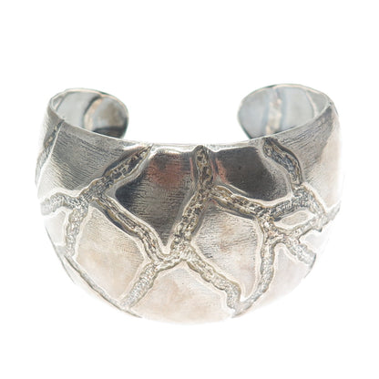 ESPERANZA 925 Sterling Silver Vintage Mexico Modernist Adjustable Bracelet 7"