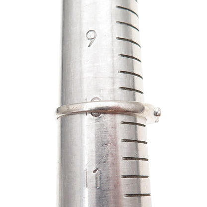 925 Sterling Silver Tapered Baguette-Cut C Z Band Ring Size 10.25