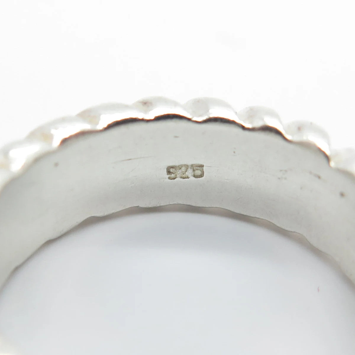 925 Sterling Silver Vintage Braided Band Ring Size 5.25