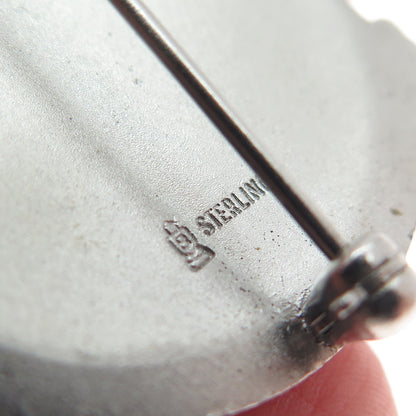 925 Sterling Silver Vintage Enamel National Council of State Garden Clubs Brooch