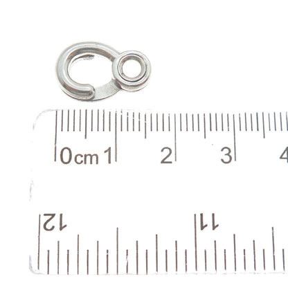 925 Sterling Silver Antique Art Deco Bracelet / Necklace Slide Lock Clasp