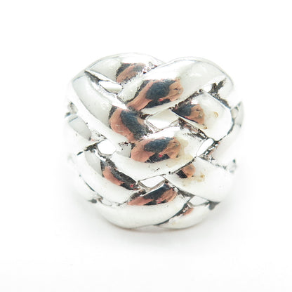 925 Sterling Silver Vintage Wicker Ring Size 8.75