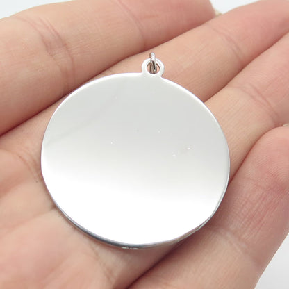 925 Sterling Silver Vintage JMF STG Hammer Pendant