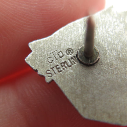 O.C. TANNER 925 Sterling Vintage PET Dairy Safe Driver Oxidized Tie Tack Pin