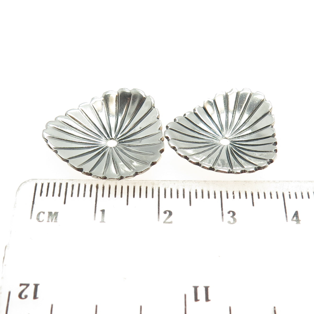 ROSE CASTILLO NAVAJO Old Pawn 925 Sterling Silver Southwestern Jacket Earrings