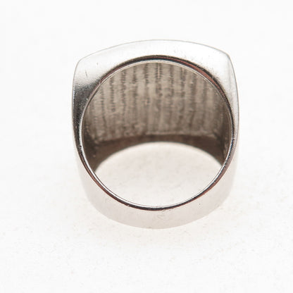925 Sterling Silver Modernist Dotted Ring Size 7.25