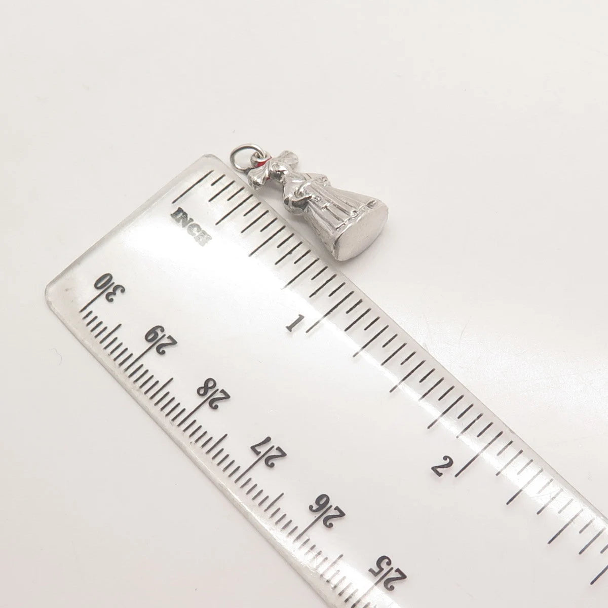 925 Sterling Silver Vintage Enamel Woman in a Kimono Charm Pendant
