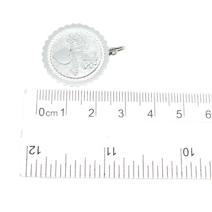 Griffith & Sons 925 Sterling Silver Vintage Happy Anniversary Charm Pendant