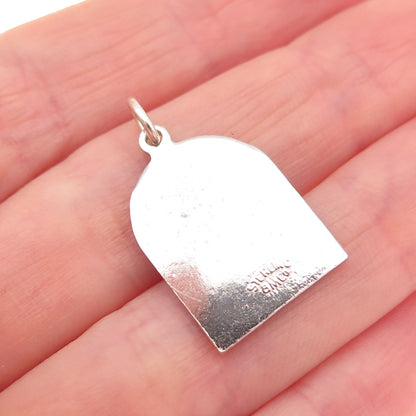 BREADNER CO. 925 Sterling Silver Vintage Enamel Bermuda Ship Mini Charm Pendant