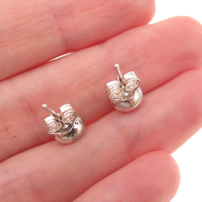 Pandora 925 Sterling Silver Real Citrine November Birthstone Stud Earrings