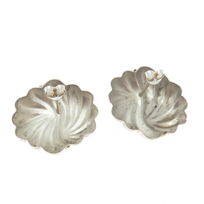 MICHAEL ANTHONY 14K Gold & 925 Sterling Silver Vintage Modenrist Earrings