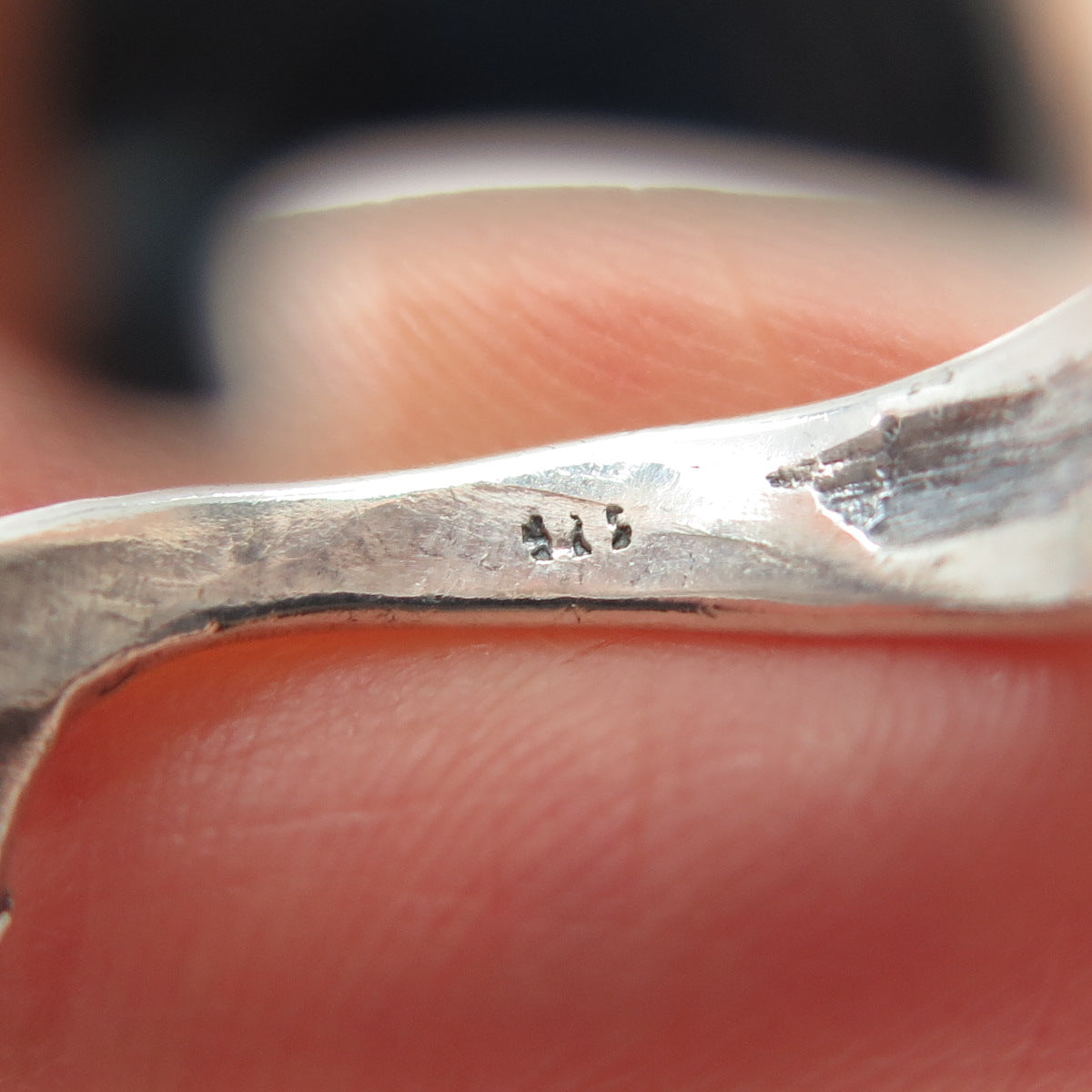 925 Sterling Silver Vintage Dolphin Adjustable Ring Size 8.25