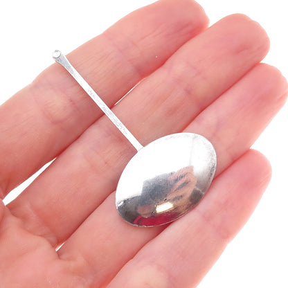 925 Sterling Silver Vintage Enamel Modernist Pendant