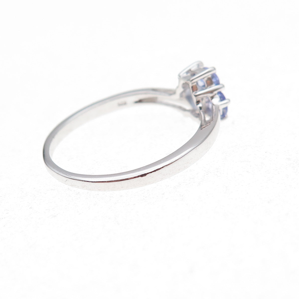 925 Sterling Silver Real Oval-Cut Tanzanite Ring Size 8.25