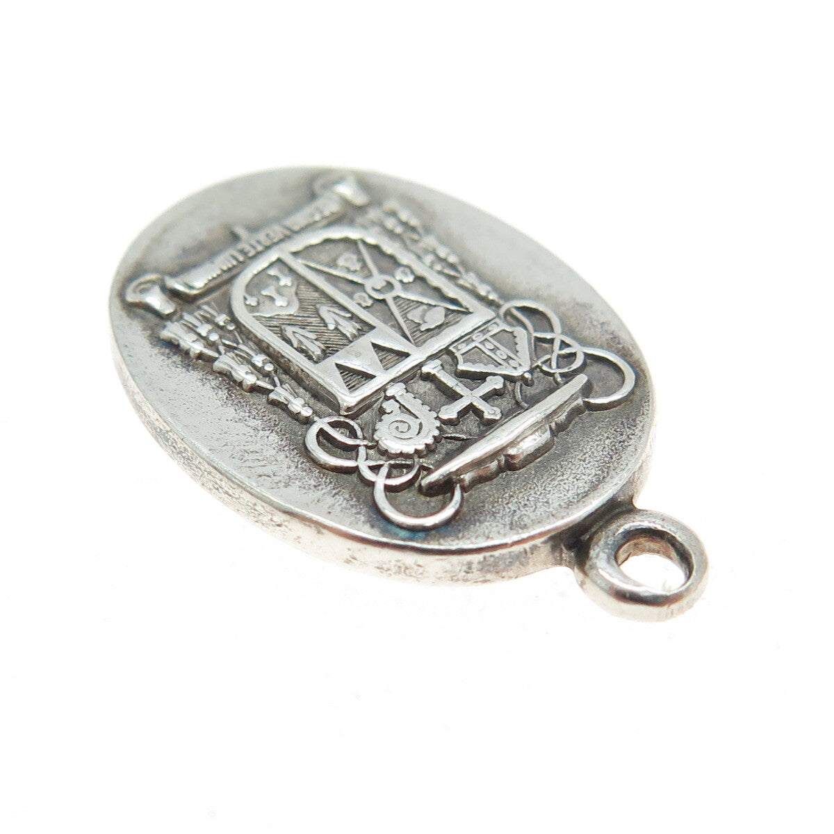 DIEGES & CLUST 925 Sterling Silver Antique Art Deco Bishop Kellenberg Pendant