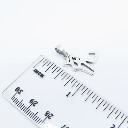 925 Sterling Silver Vintage Modernist Symbol Pendant
