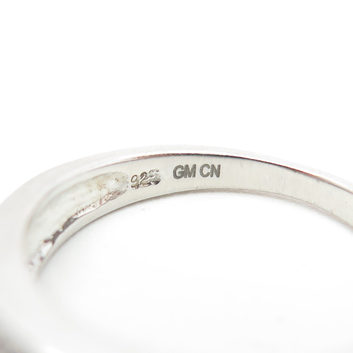 925 Sterling Silver Pave C Z Ring Size 9.75