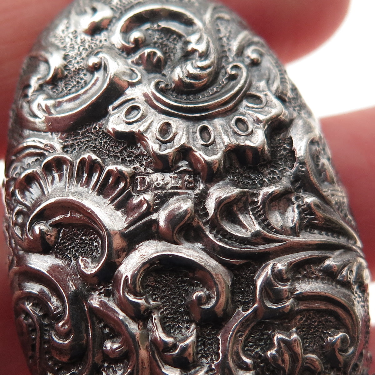 David & Lionel Spiers 925 Sterling Silver Antique 1889 Birmingham Chatelaine Fob