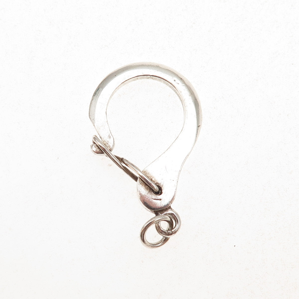 925 Sterling Silver Vintage Bracelet / Necklace Carabiner Lock Clasp