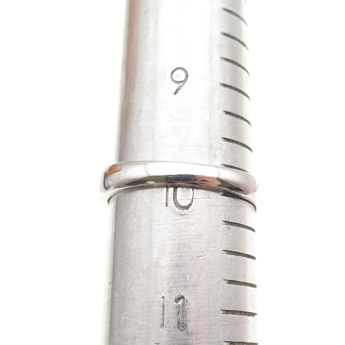 925 Sterling Silver Princess-Cut C Z Engagement Ring Size 10