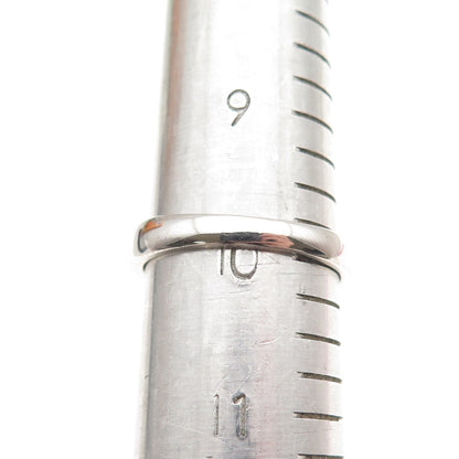 925 Sterling Silver Princess-Cut C Z Engagement Ring Size 10