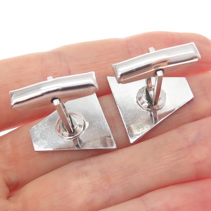 925 Sterling Silver Vintage T2 Modernist Cufflinks
