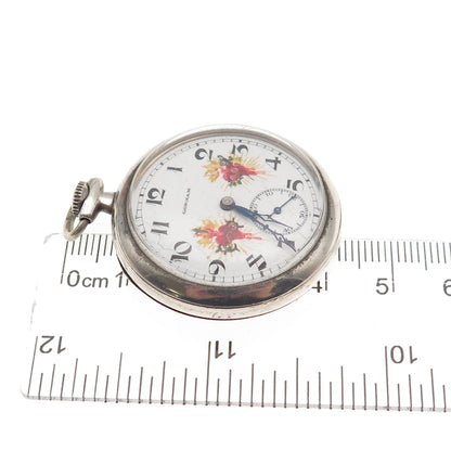 Gorham Longines 925 Sterling Antique Swiss 15 Jewels 13.33 Caliber Pocket Watch