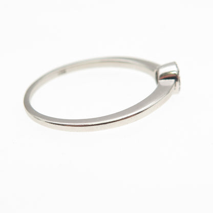 925 Sterling Silver Round-Cut C Z Circle of Life Ring Size 9.25