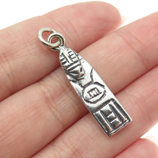 925 Sterling Silver Vintage Tribal Totem Pendant