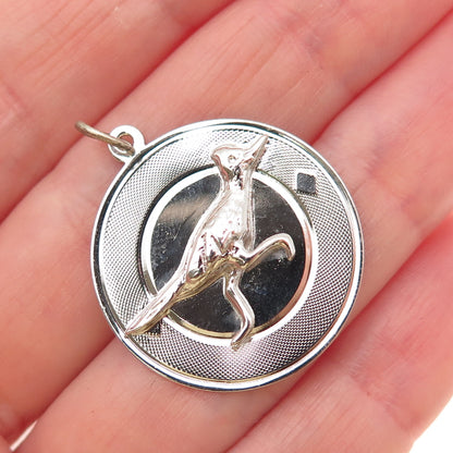 JAY POSON 925 Sterling Silver Vintage Roadrunner Charm Pendant