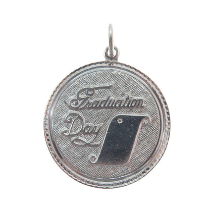 GRIFFITH & SONS CO 925 Sterling Silver Vintage "Graduation Day" Charm Pendant