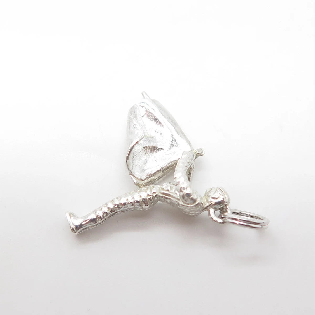 925 Sterling Silver Vintage Toreador 3D Charm Pendant