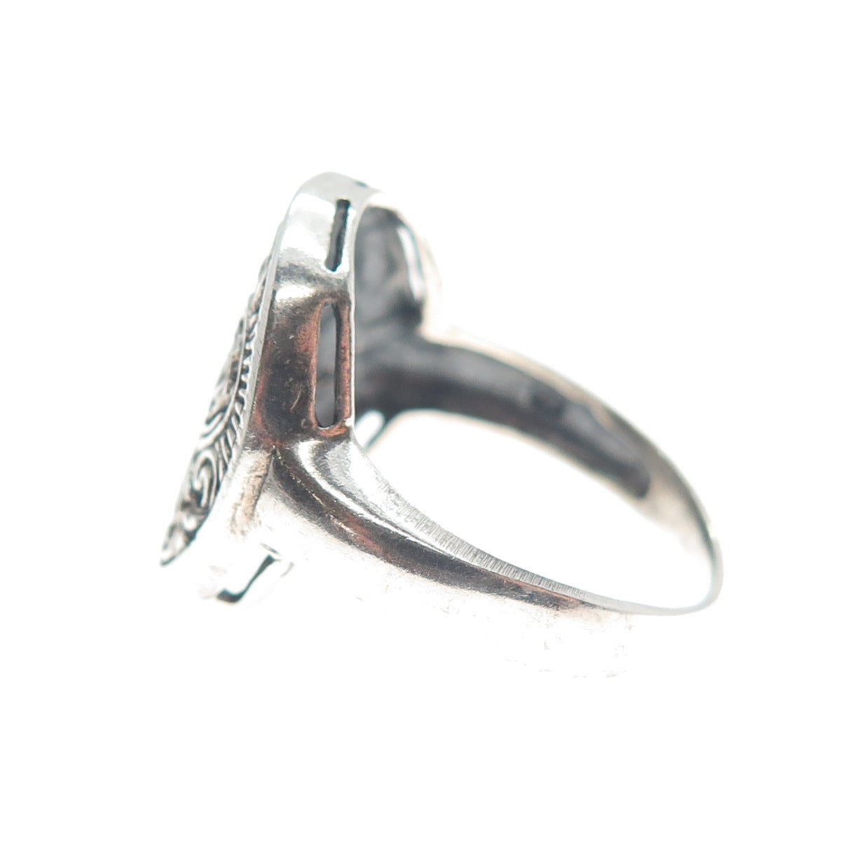 925 Sterling Silver Vintage Celtic Tribal Ring Size 9