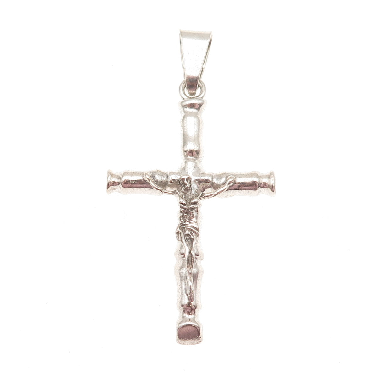 925 Sterling Silver Vintage Mexico Crucifix Cross Pendant