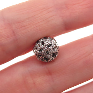 Pandora 925 Sterling Silver C Z Essence Appreciation Slide Bead Charm