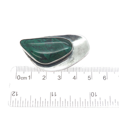 935 Silver Vintage Israel Real Eilat Modernist Oxidized Pin Brooch / Pendant