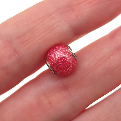 Pandora 925 Sterling Silver Enamel Essence Freedom Slide Bead Charm